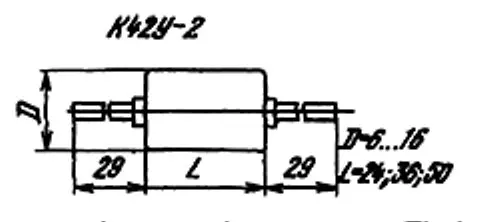К42У-2 630в 0.047 мкф фото 2 К42У-2 630в 0.047 мкф фото 2