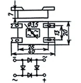 КЦ402Б диодный мост фото 2 КЦ402Б диодный мост фото 2