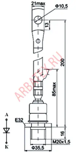 2Д161-200Х-3 диод фото 2 2Д161-200Х-3 диод фото 2