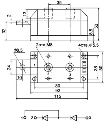 МДД250-10 силовой модуль фото 3
