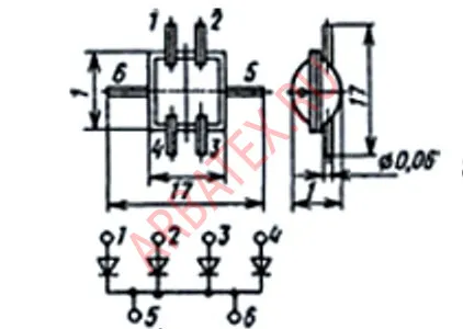 2Д907Б1 диодная матрица фото 2 2Д907Б1 диодная матрица фото 2