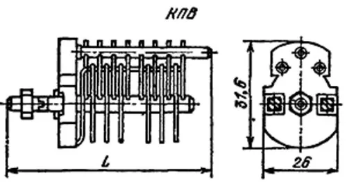 КПВ-50 300в 4/50 пф фото 3