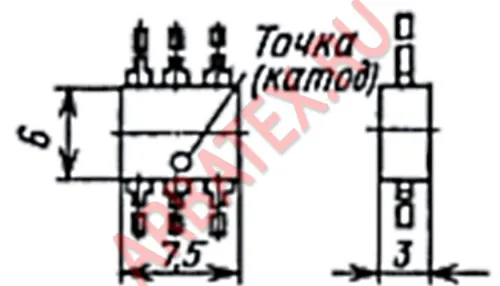 КЦ407А1 диодная сборка фото 2 КЦ407А1 диодная сборка фото 2