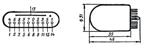 ИН-4 индикатор тлеющего разряда фото 2 ИН-4 индикатор тлеющего разряда фото 2