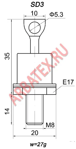 Д232-63Х-14 диод фото 3