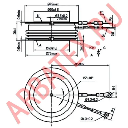 ТБ253-800-12 тиристор фото 3